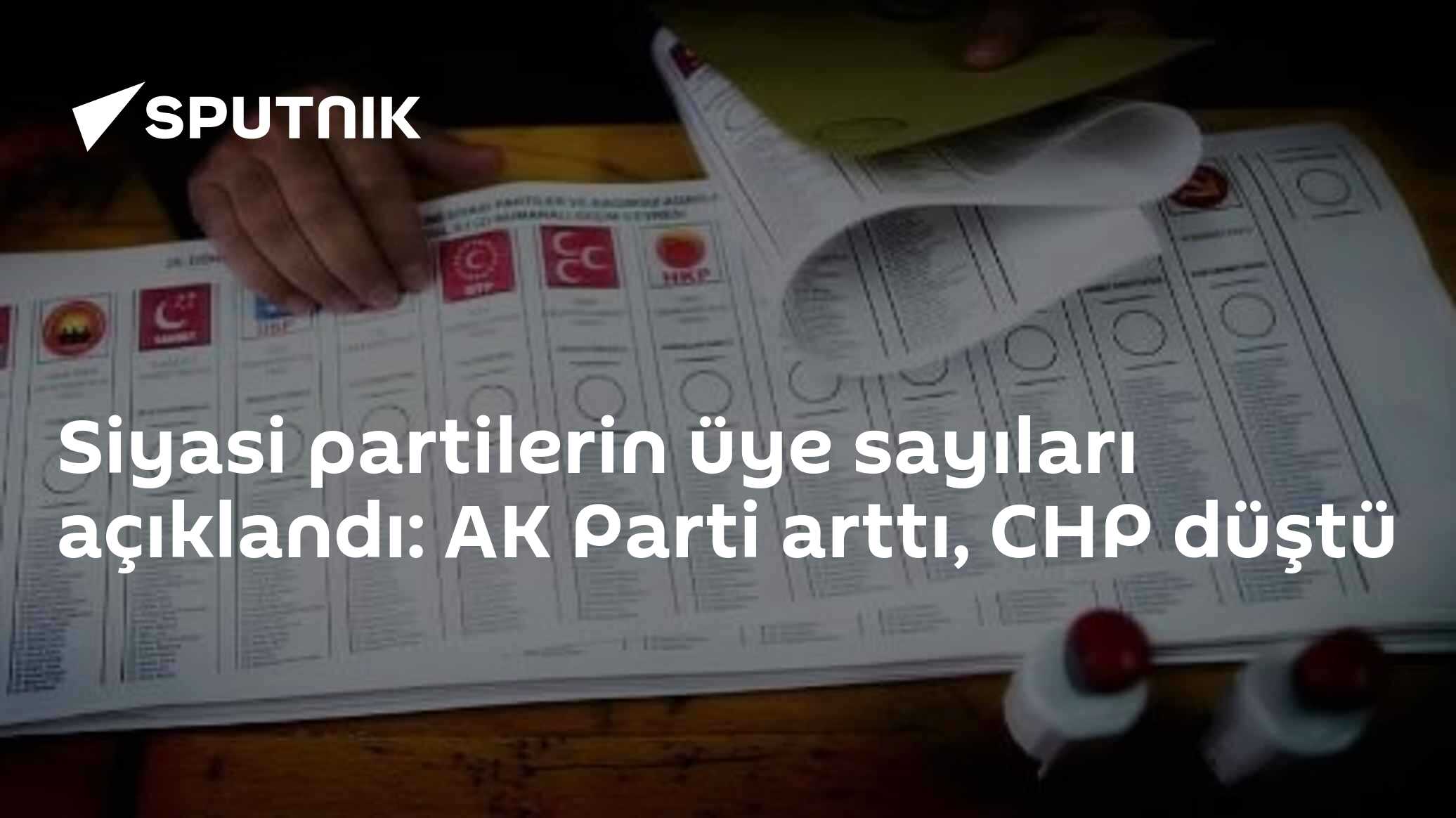 Siyasi partilerin üye sayıları açıklandı: AK Parti arttı, CHP düştü