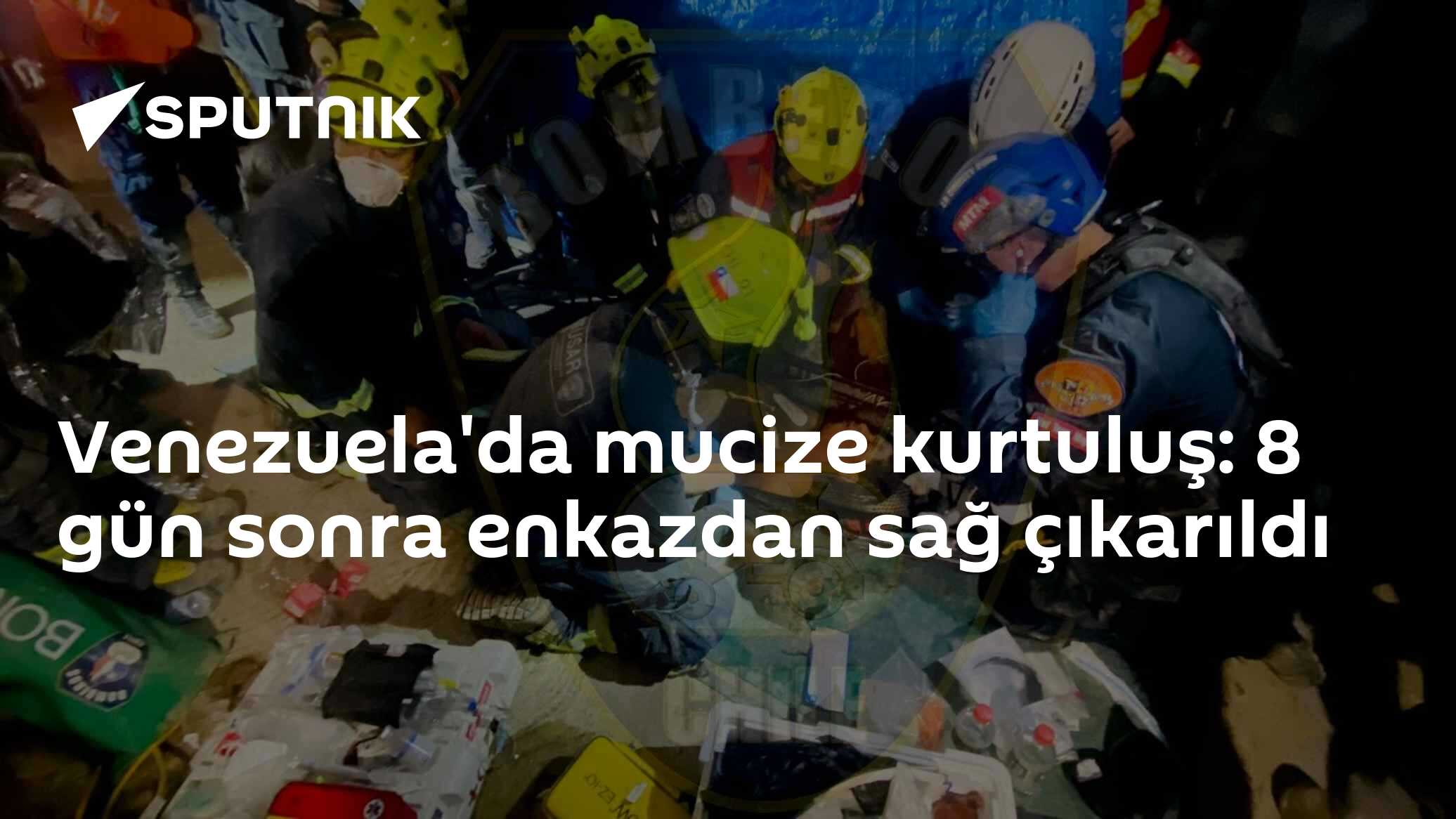 Venezuela'da mucize kurtuluş: 8 gün sonra enkazdan sağ çıkarıldı