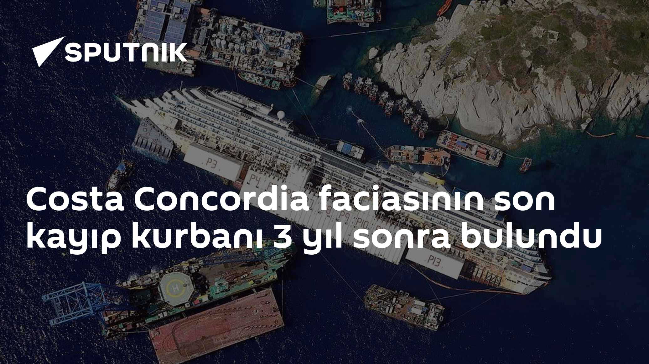 Costa Concordia faciasının son kayıp kurbanı 3 yıl sonra bulundu