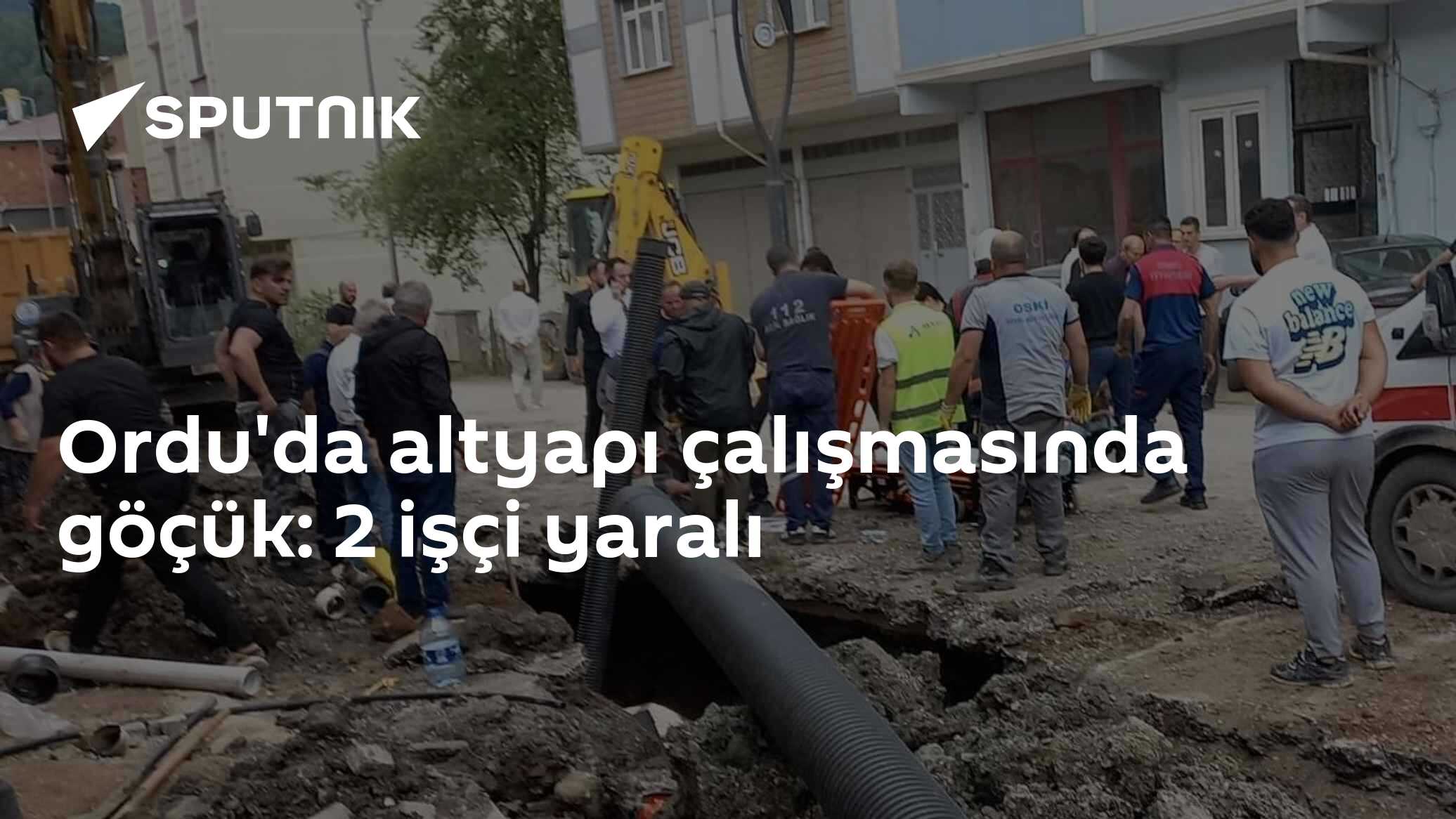 Ordu'da altyapı çalışmasında göçük: 2 işçi yaralı