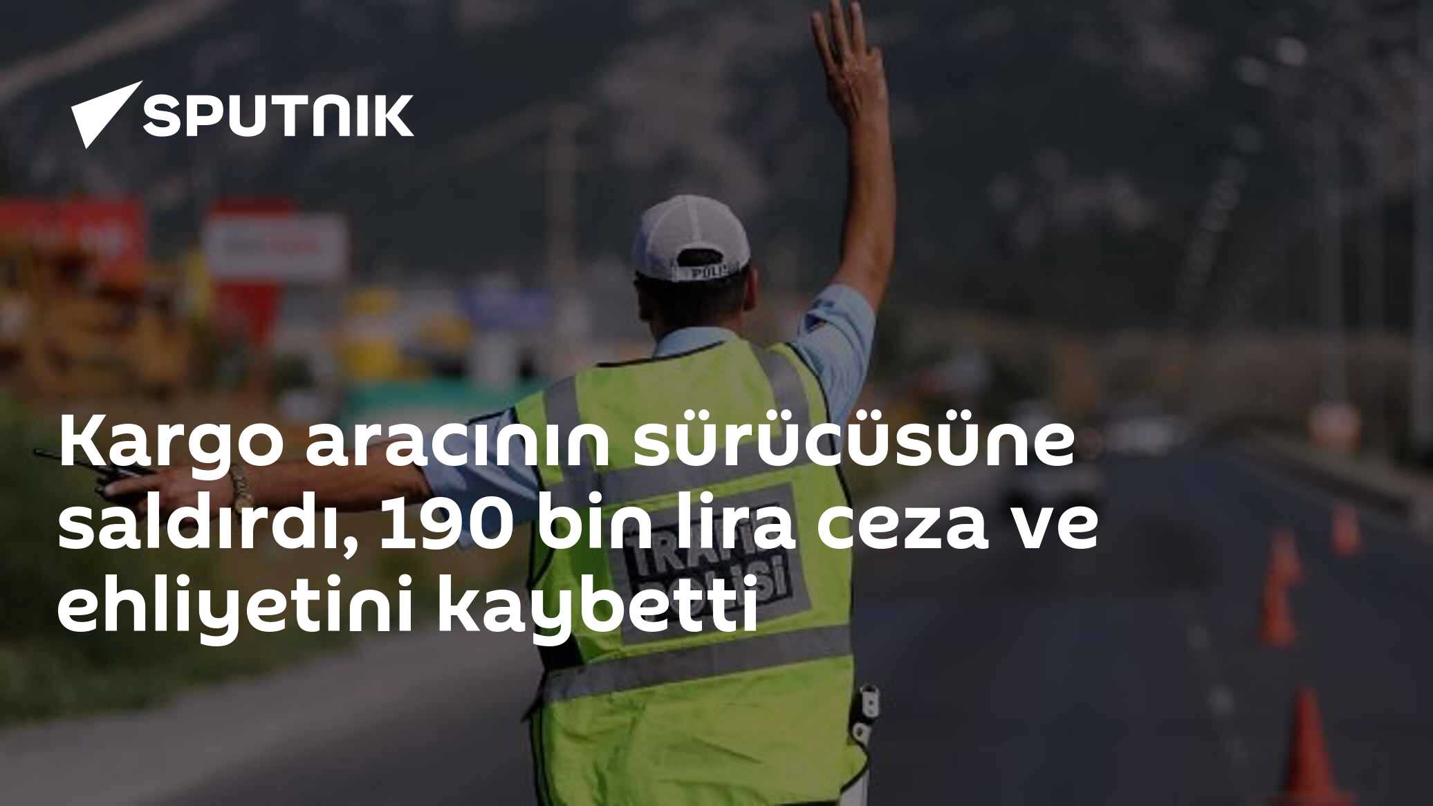 Kargo aracının sürücüsüne saldırdı, 190 bin lira ceza ve ehliyetini kaybetti