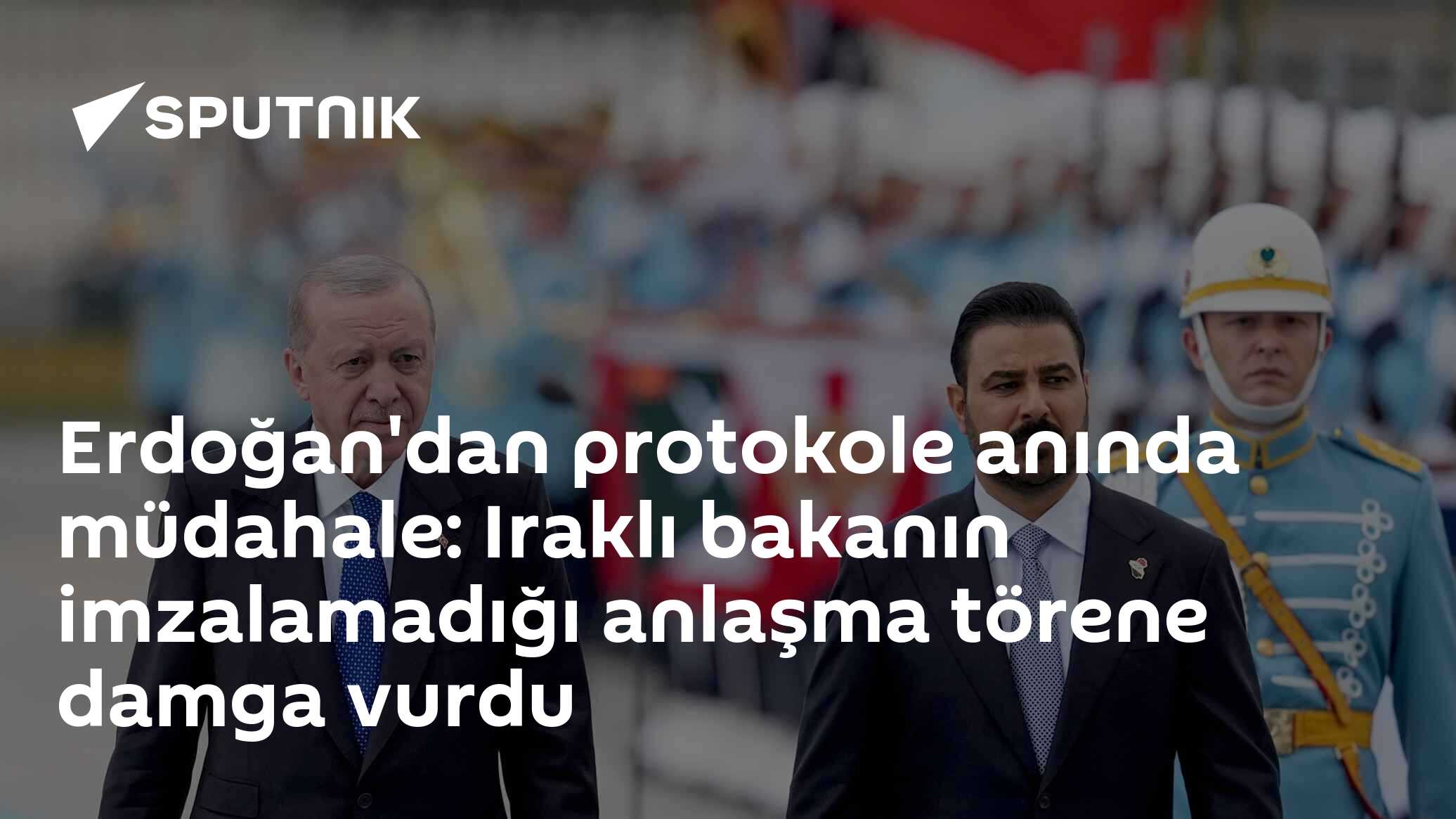 Erdoğan'dan protokole anında müdahale: Iraklı bakanın imzalamadığı anlaşma törene damga vurdu