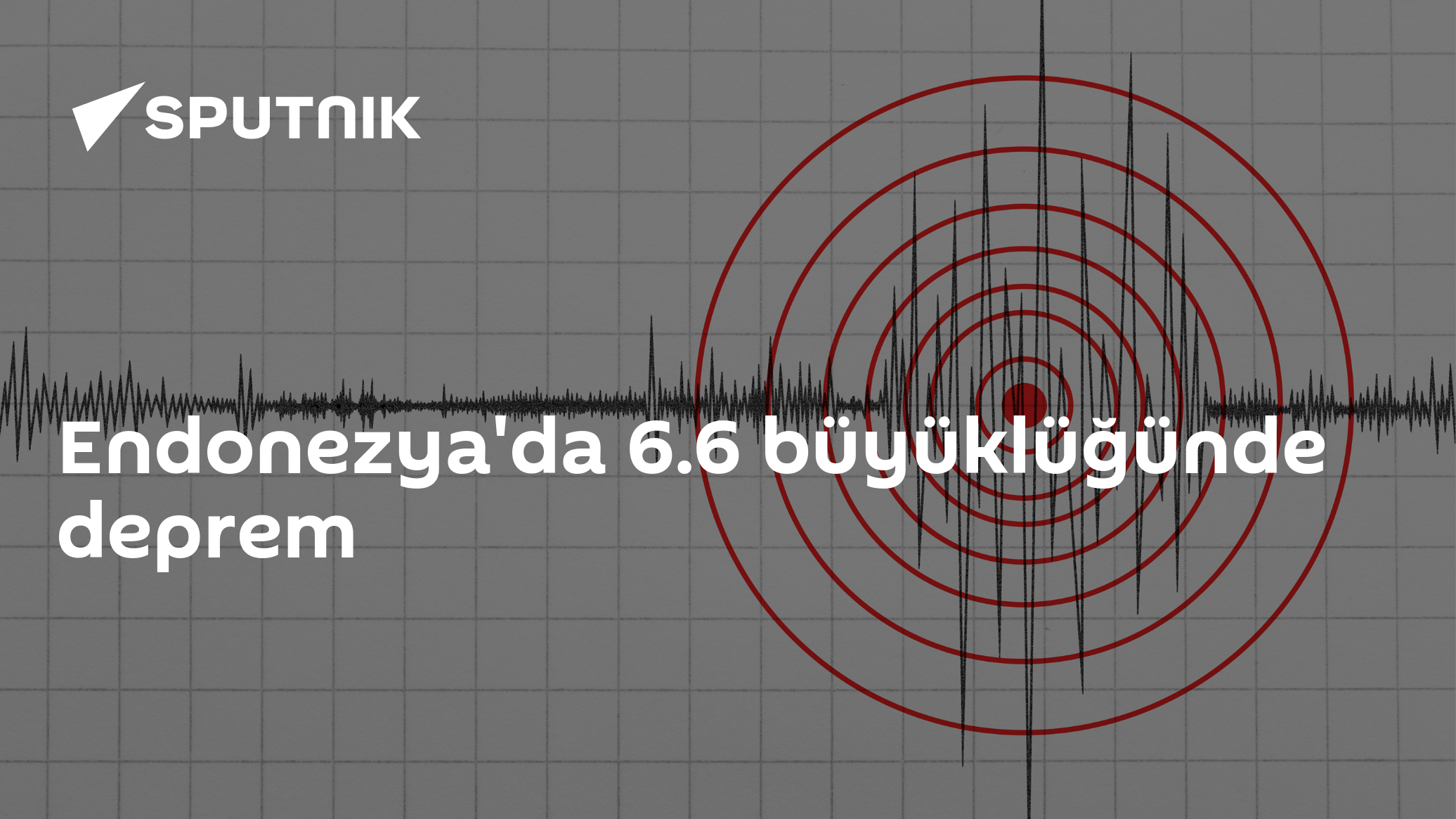 Endonezya'da 6.6 büyüklüğünde deprem