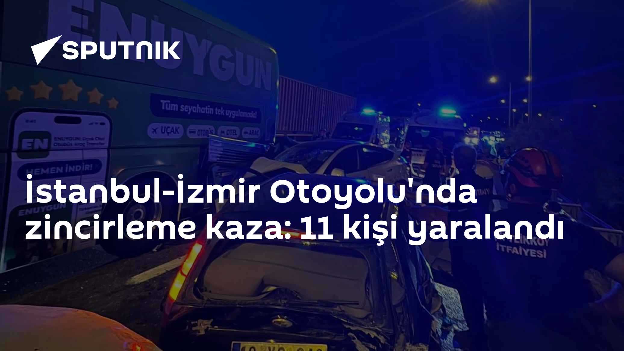 İstanbul-İzmir Otoyolu'nda zincirleme kaza: 11 kişi yaralandı