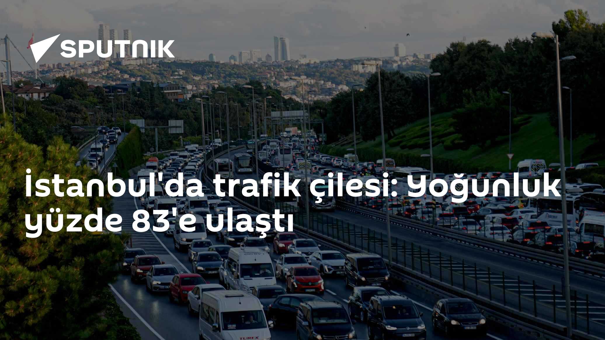 İstanbul'da trafik çilesi: Yoğunluk yüzde 83'e ulaştı
