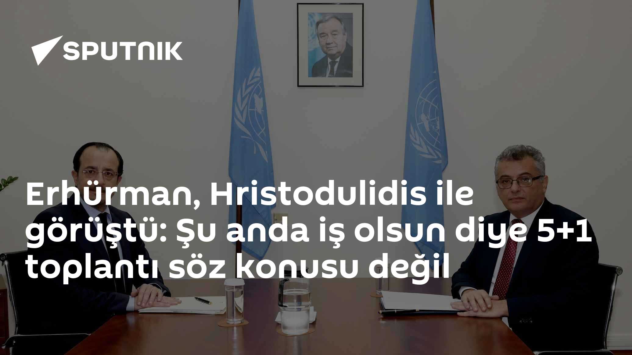 Kuzey Kıbrıs Cumhurbaşkanı Erhürman ile Güney Kıbrıs lideri Hristodulidis görüşmesi başladı