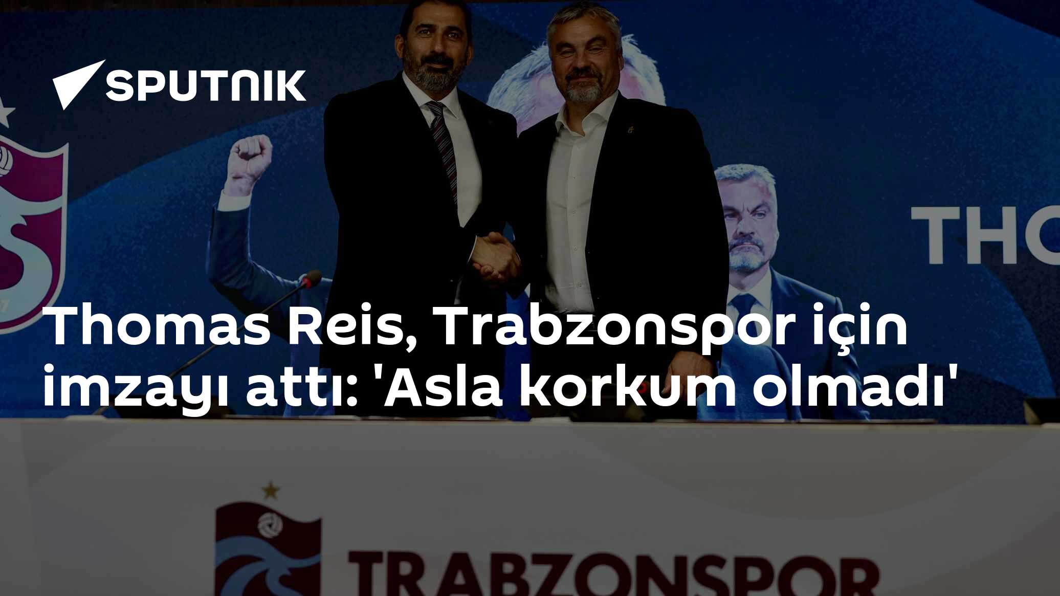 Thomas Reis, Trabzonspor için imzayı attı: 'Asla korkum olmadı'
