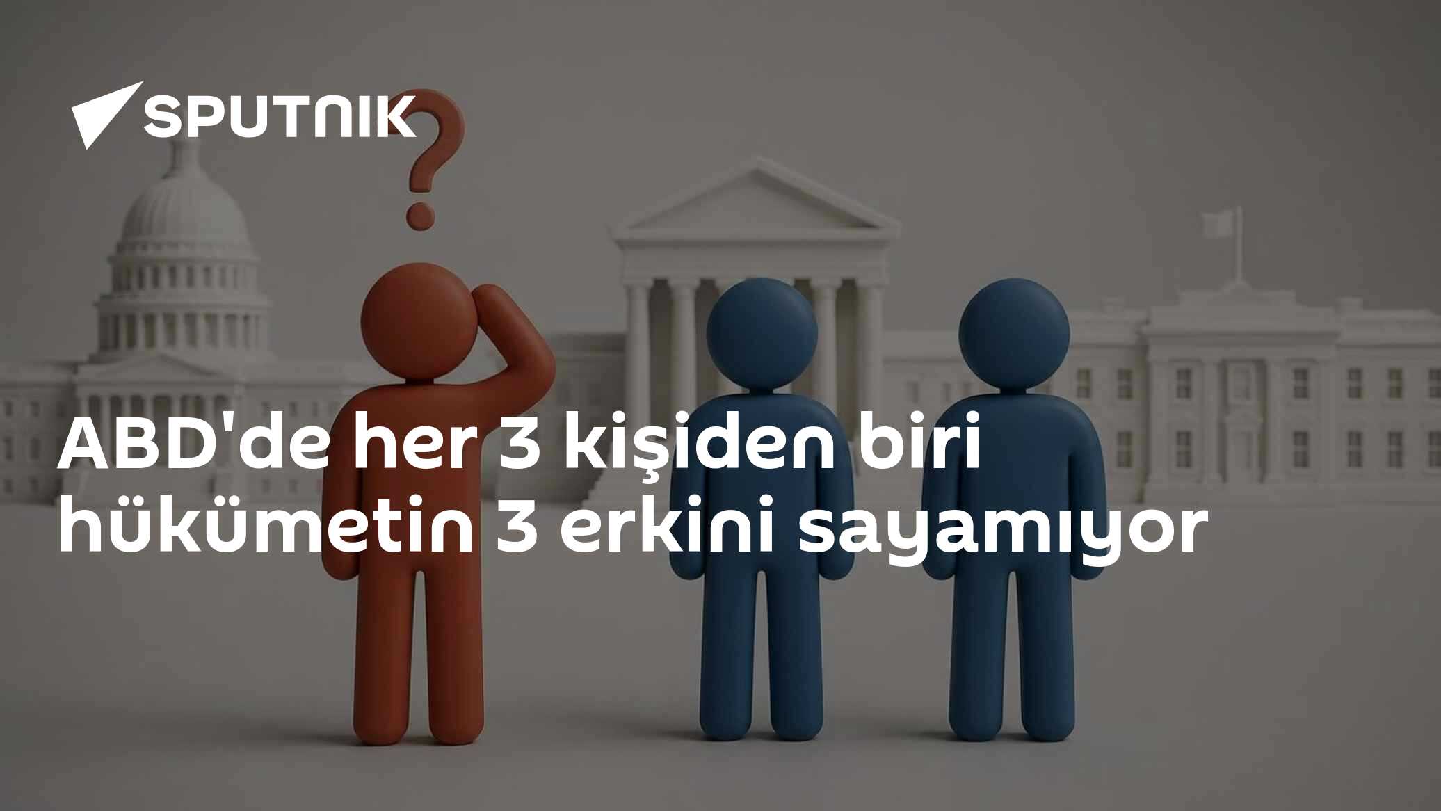 ABD'de her 3 kişiden biri hükümetin 3 erkini sayamıyor