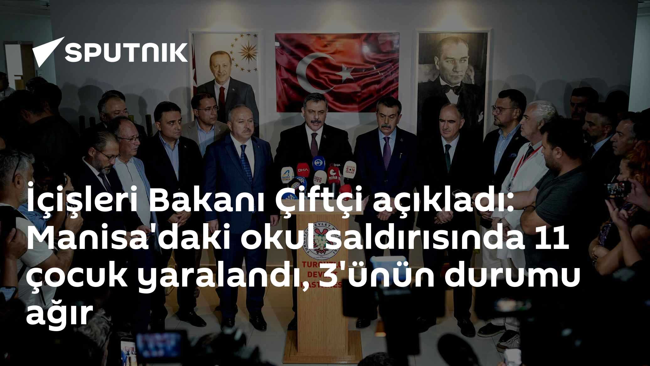 İçişleri Bakanı Çiftçi açıkladı: Manisa'daki okul saldırısında 11 çocuk yaralandı, 3'ünün durumu ağır