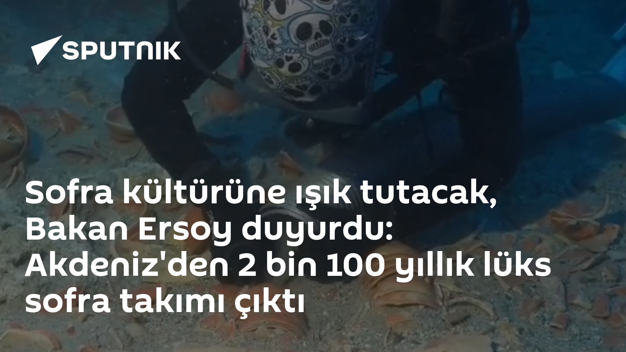 Sofra kültürüne ışık tutacak, Bakan Ersoy duyurdu: Akdeniz'den 2 bin 100 yıllık lüks sofra takımı çıktı