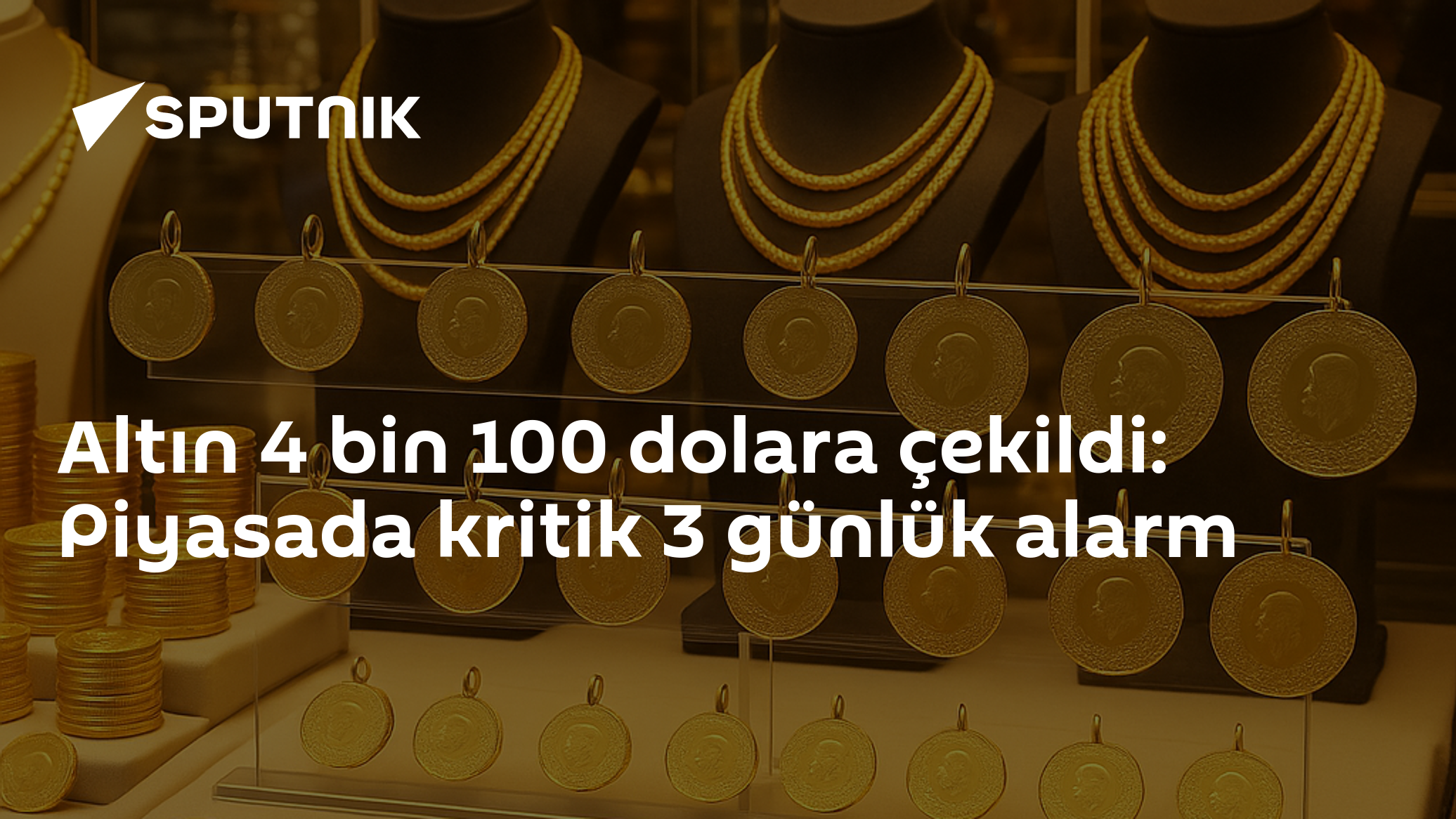 Altın 4 bin 100 dolara çekildi: Piyasada kritik 3 günlük alarm