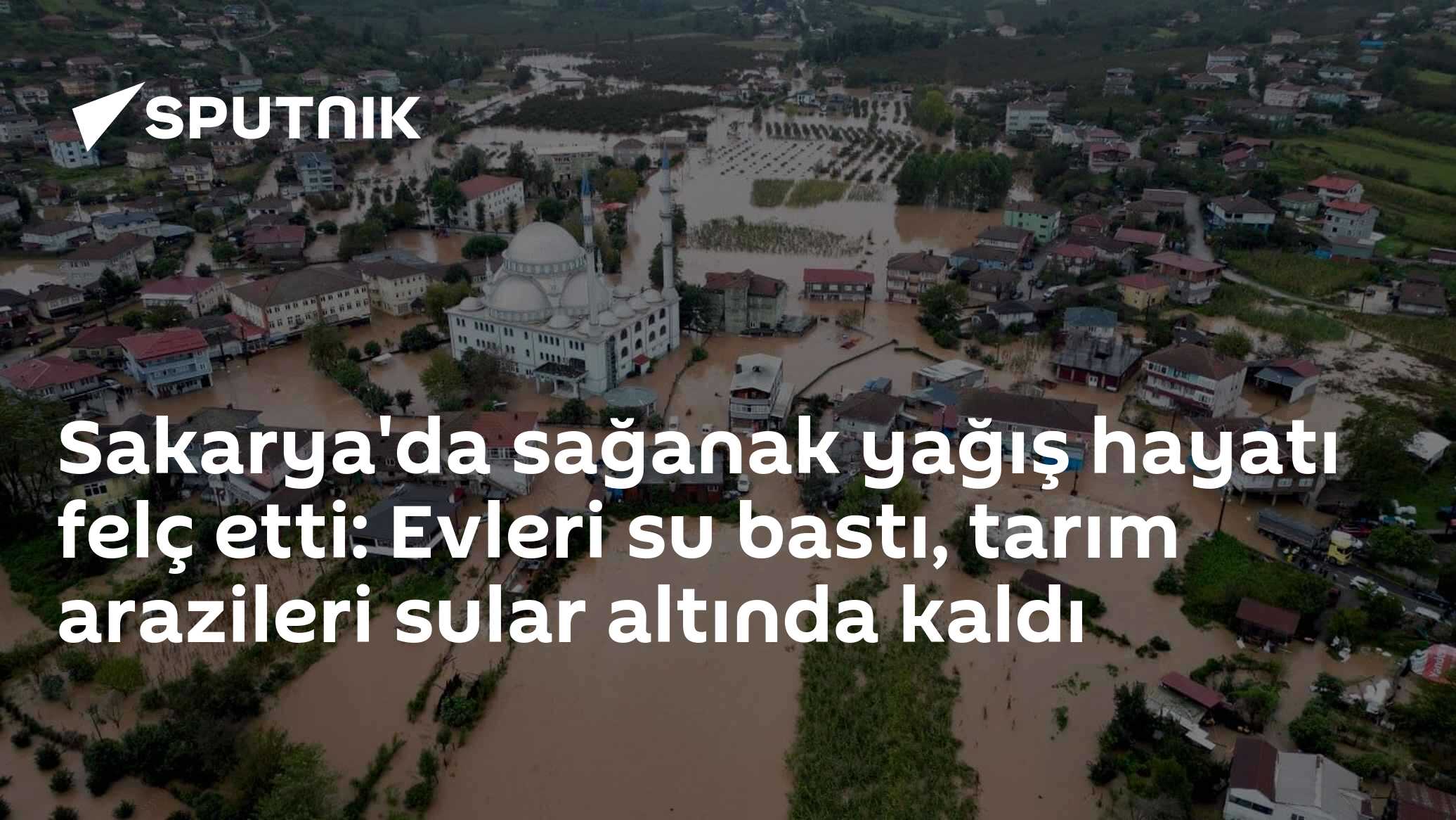 Sakarya'da sağanak yağış hayatı felç etti: Evleri su bastı, tarım arazileri sular altında kaldı