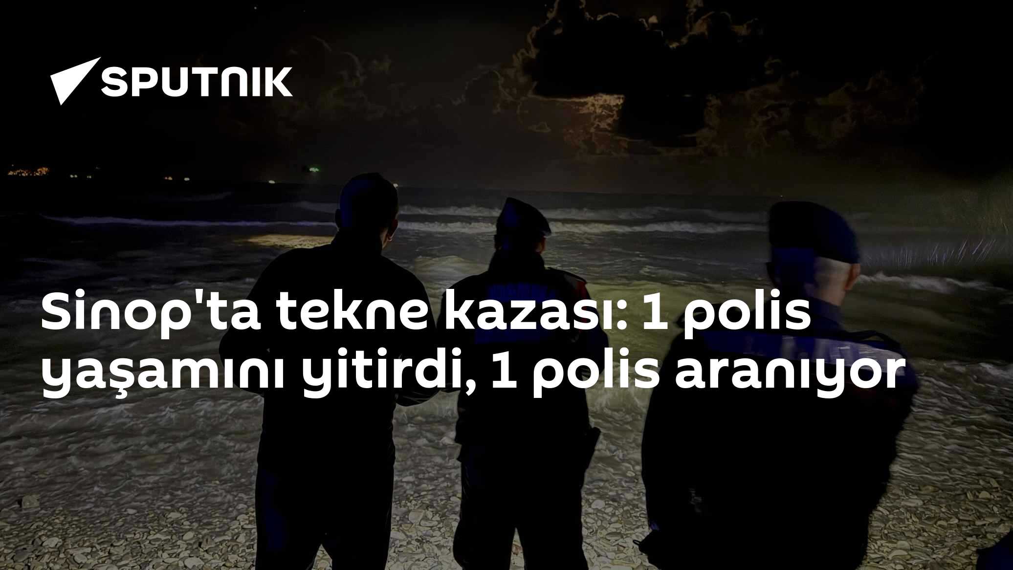 Sinop'ta tekne kazası: 1 polis yaşamını yitirdi, 1 polis aranıyor