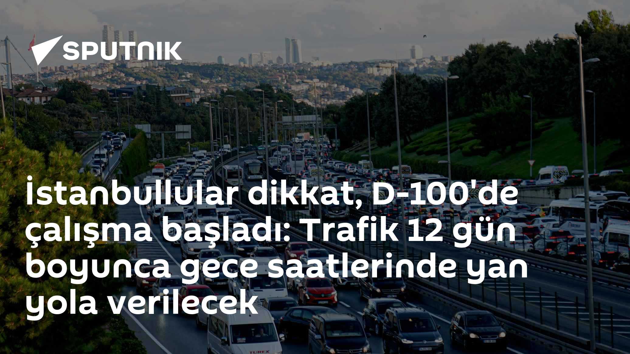 D-100 Karayolu'nda 12 Gece Sürecek Derz Çalışması: Küçükçekmece Viyadüğü'nde Trafik Yan Yola Alınacak