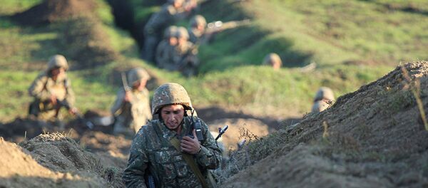 Azerbaycan-Ermenistan sınırı-Ermeni askerler - Sputnik Türkiye