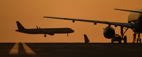 Uçak-Simferopol Uluslararası Havalimanı, Kırım, Rusya - Sputnik Türkiye