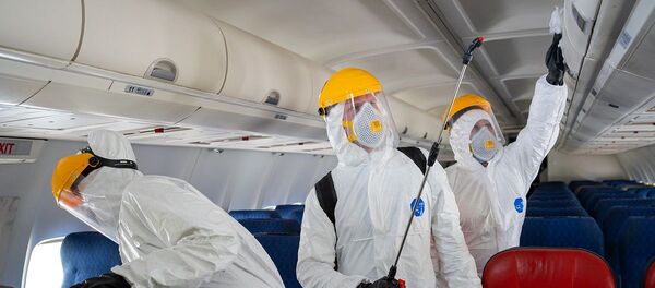Rusya-koronavirüs-havalimanı-uçak - Sputnik Türkiye