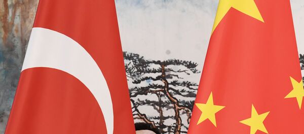 Çin ve Türkiye bayrakları Çin ve Türkiye bayrakları - Sputnik Türkiye