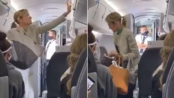 ABD’de maske takmayı reddeden kadın yolcu uçaktan indirildi - Sputnik Türkiye