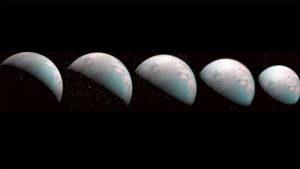 Jüpiter'in uydusu Ganymede'in kuzey kutbunun görüntüleri paylaşıldı - Sputnik Türkiye