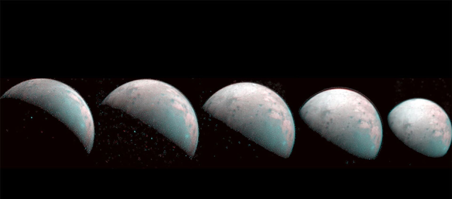 Jüpiter'in uydusu Ganymede'in kuzey kutbunun görüntüleri paylaşıldı - Sputnik Türkiye, 1920, 24.07.2020
