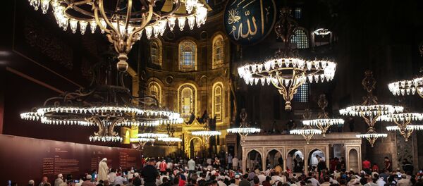 Ayasofya - sabah namazı Ayasofya - sabah namazı - Sputnik Türkiye