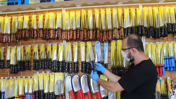 Koronavirüse karşı üretilen özel bıçaklara yoğun ilgi - Sputnik Türkiye