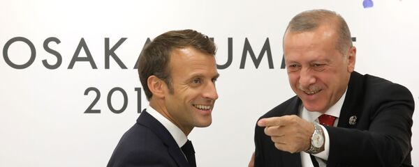  Emmanuel Macron, Recep Tayyip Erdoğan - Sputnik Türkiye