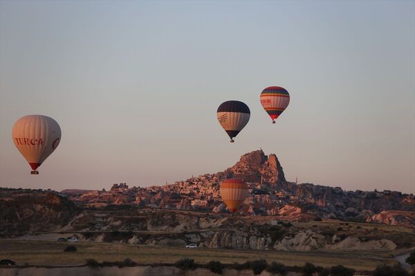 Kapadokya'da balon turları 5 ay sonra yeniden başladı - Sputnik Türkiye