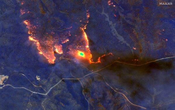 Orman yangınlarının uydu görüntüleri - Sputnik Türkiye