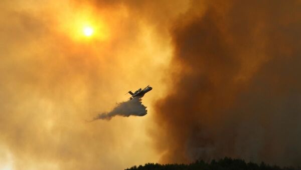 Hatay'da yangın yerleşim yerlerini tehdit ediyor: Bir mahalle boşaltıldı - Sputnik Türkiye