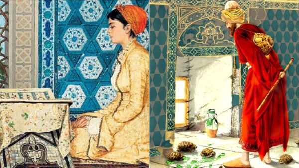 Osman Hamdi Bey - Kuran Okuyan Kız - Kaplumbağa Terbiyecisi - Sputnik Türkiye