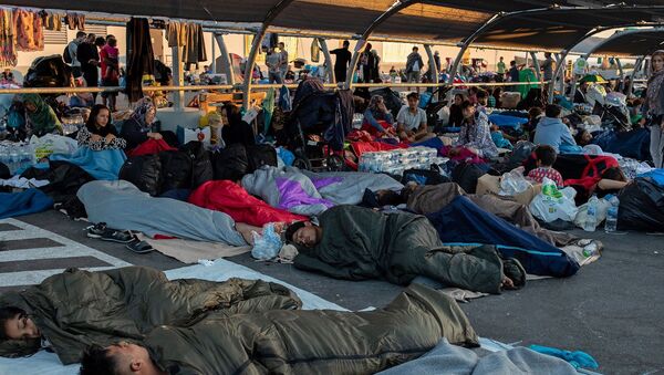 Sığınmacı – Midilli, kamp – mülteci - Yunanistan  - Sputnik Türkiye