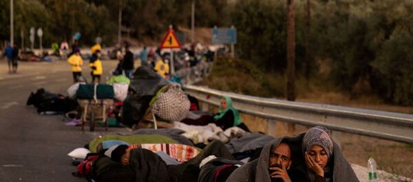 Sığınmacı – Midilli, kamp – mülteci - Yunanistan  - Sputnik Türkiye