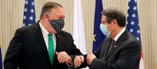 Mike Pompeo-Nikos Anastasiadis - Sputnik Türkiye