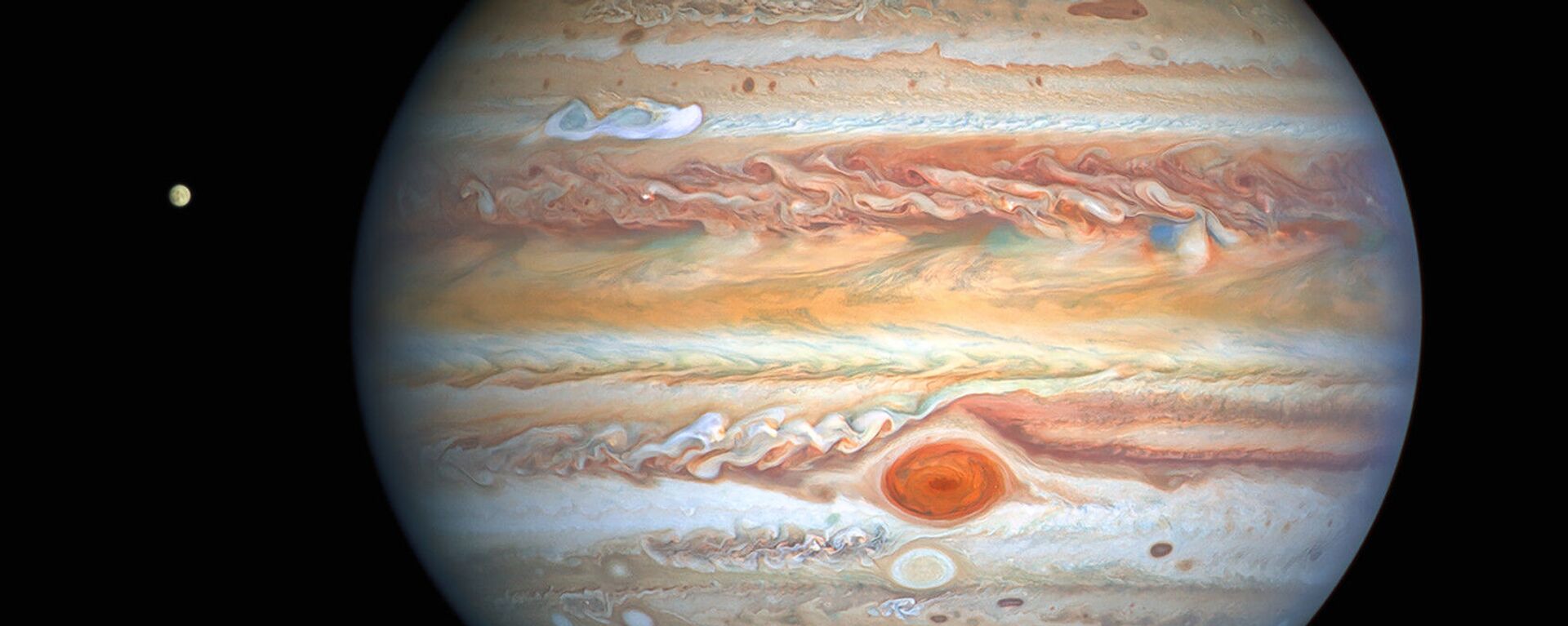 Изображение Юпитера, полученное космическим телескопом NASA/ESA Hubble Space Telescope 25 августа 2020 года - Sputnik Türkiye, 1920, 20.04.2022