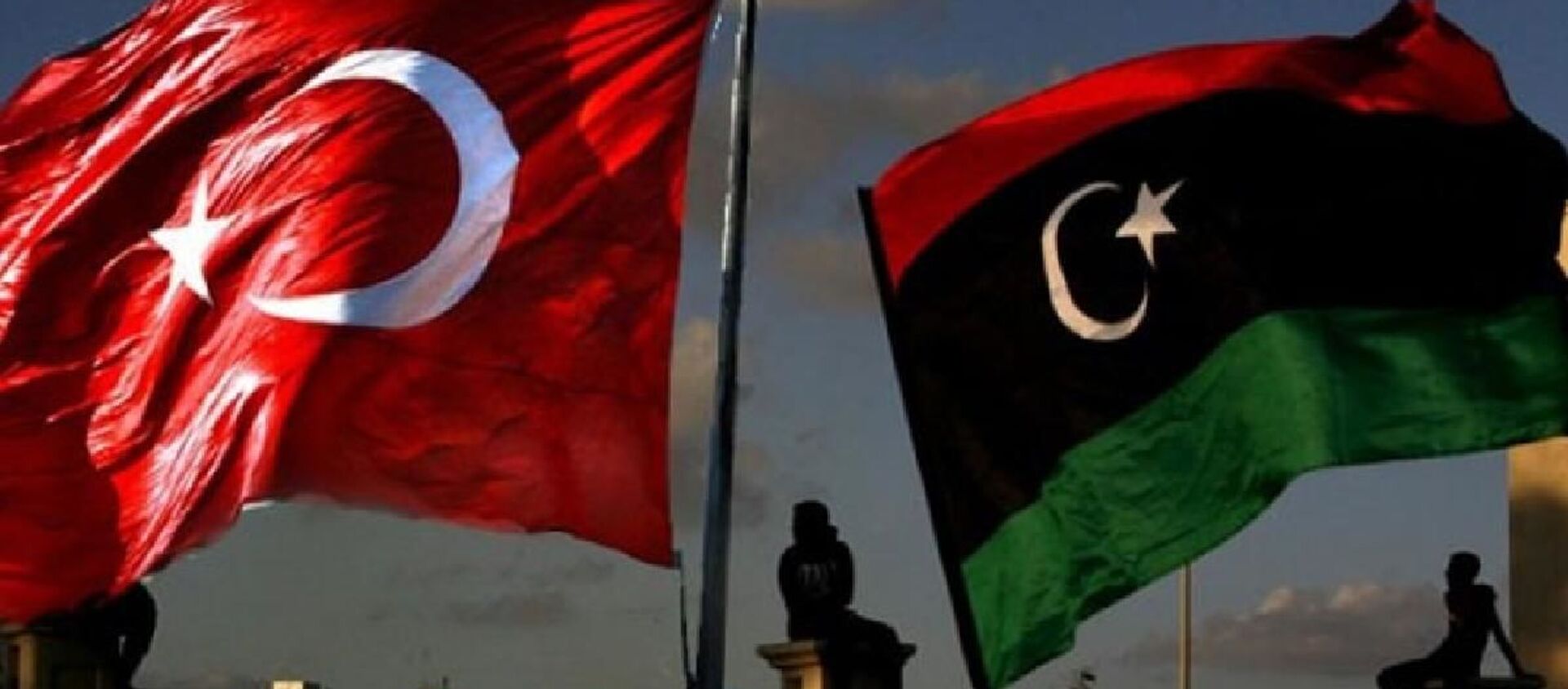 Türkiye-Libya bayrakları - Sputnik Türkiye, 1920, 05.04.2021