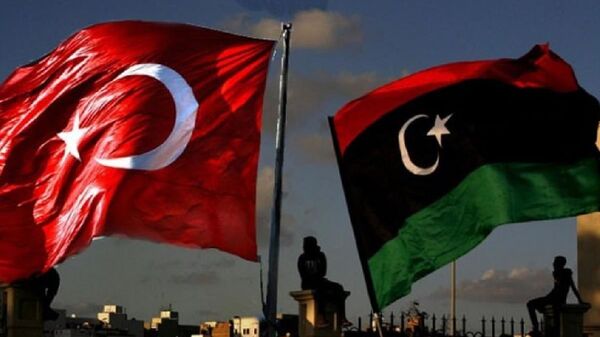 Türkiye-Libya bayrakları - Sputnik Türkiye