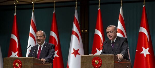 Recep Tayyip Erdoğan  - Ersin Tatar - Sputnik Türkiye