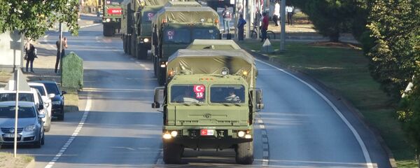 S-400’leri taşıyan ikinci konvoy Samsun'dan geçti - Sputnik Türkiye