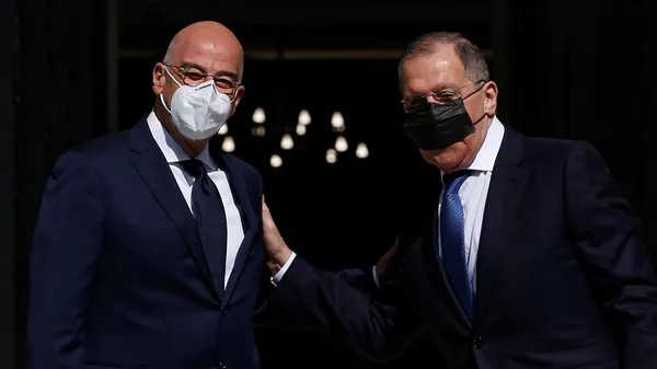 Nikos Dendias, Sergey Lavrov - Sputnik Türkiye