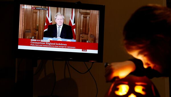 Boris Johnson- Cadılar Bayramı- İngiltere - Sputnik Türkiye