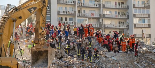 İzmir depremi, arama kurtarma çalışmaları - Sputnik Türkiye
