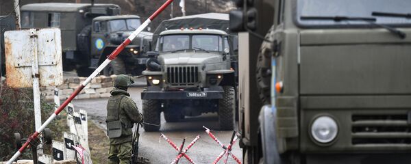 Dağlık Karabağ'ın Laçin koridorundaki Rus barış güçleri - Sputnik Türkiye