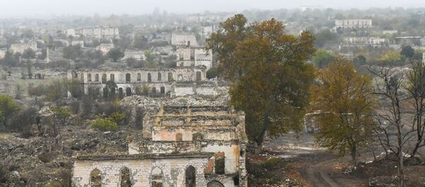 Azerbaycan'ın denetimine geçen Ağdam şehri - Sputnik Türkiye