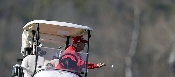 Donald Trump - golf - Sputnik Türkiye