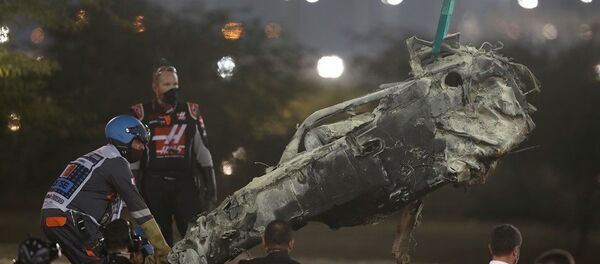 Romain Grosjean, F1 kaza Romain Grosjean, F1 kaza - Sputnik Türkiye