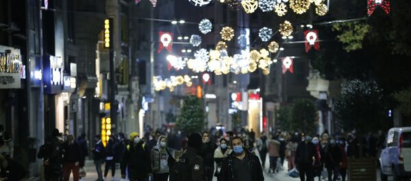 İstiklal Caddesi - İstanbul - maske - Sputnik Türkiye