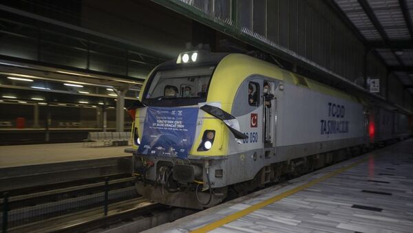 Çin'e giden ilk ihracat treni Ankara'dan geçti - Sputnik Türkiye