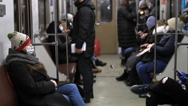 koronavirüs, Moskova metrosu, Rusya - Sputnik Türkiye